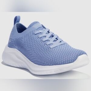 Skechers Women's 12 Blue Reese 2.0 Gore Elastic Pull On Sneakers NWT
